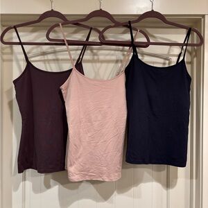 WHBM Cami Size Small—2 Navy, 1 Nude & 1 Brown